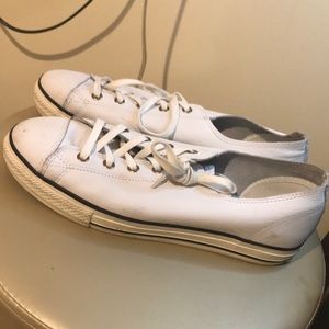 White Leather Converse